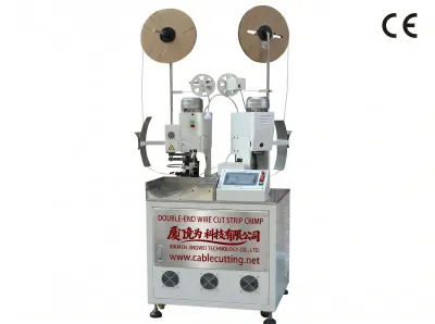 자동 와이어 절단 탈피 양단 압착기 4800pc/h, Wire Cut Strip Crimp Machine