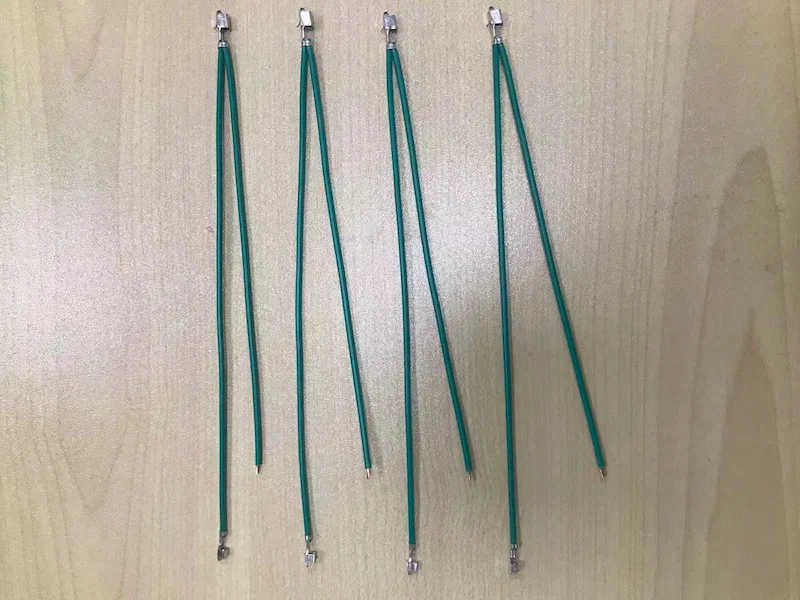 3면 2 선식 압착 기계의 샘플 표시