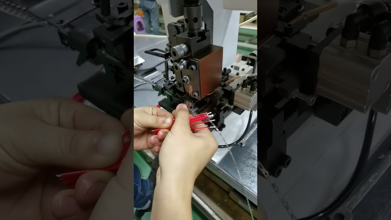 연속 스트립 터미널 머신 | 수평 케이블 와이어 스트리핑 머신 #공장 #도구