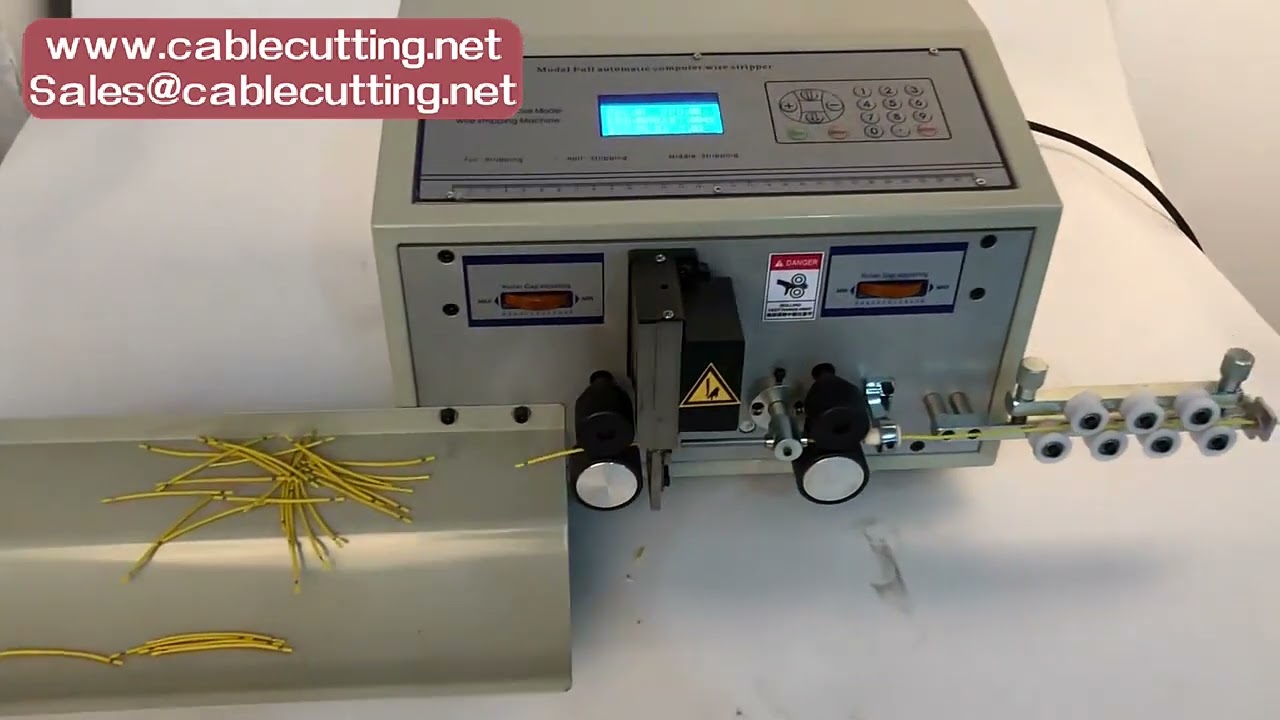 자동 컴퓨터 제어 와이어 스트리핑 절단기 160W 1mm~2.5mm² 와이어 범위