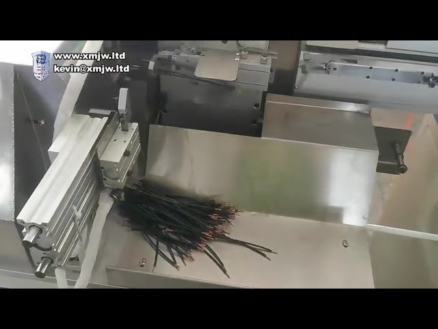 원형 외피 전선용 다기능 자동 와이어 절단, 피복 벗김, 꼬임 및 주석 도금 기계