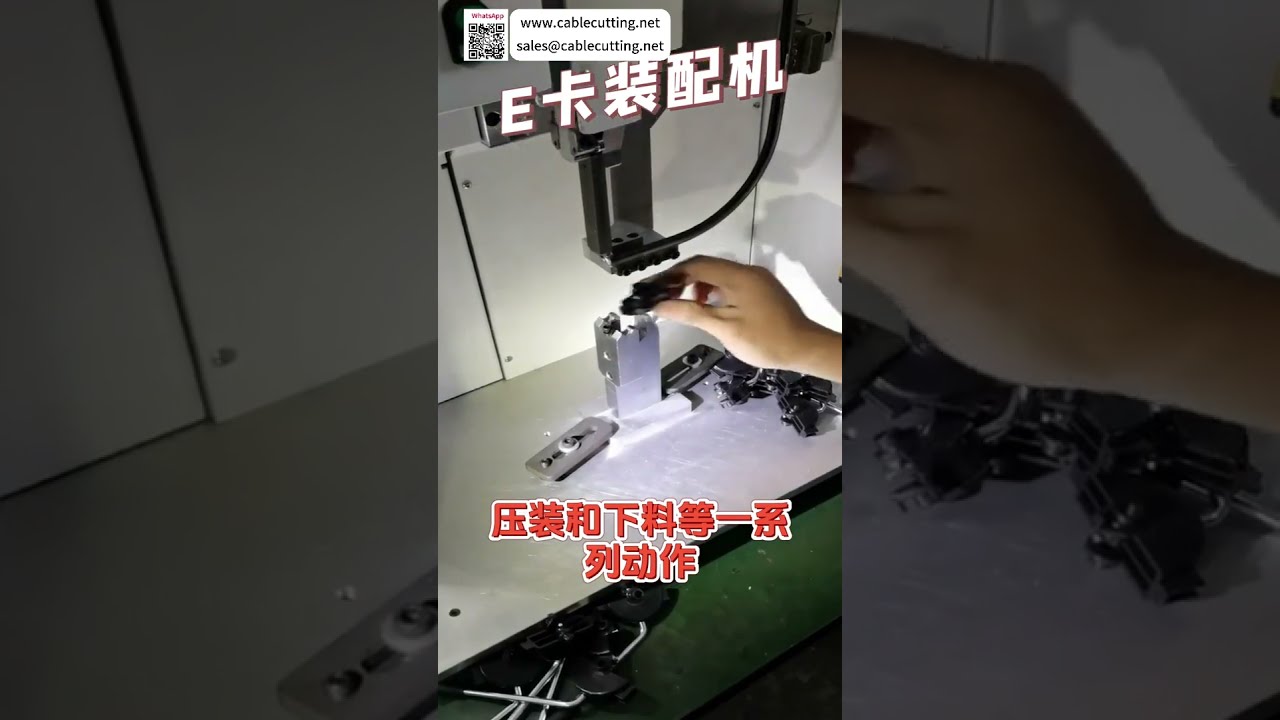 고정밀 비금속 자동 조립 시스템: 라운드 바 E링 조립기