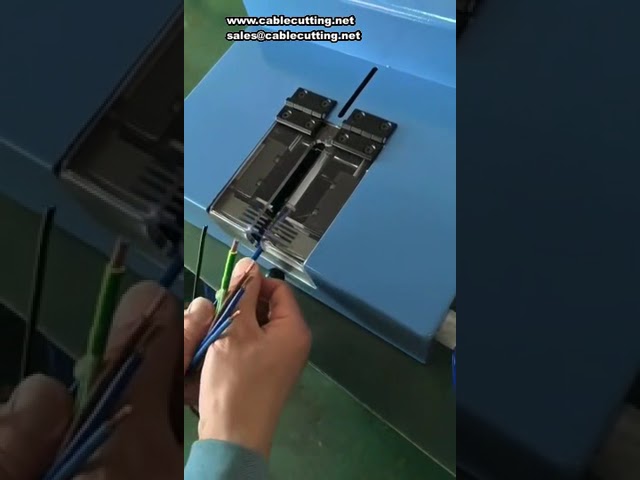 0.5-10mm² 순수 공압식 전선 피복 벗기기 기계, 2-50mm 길이 조절 가능 멀티코어 시스 와이어