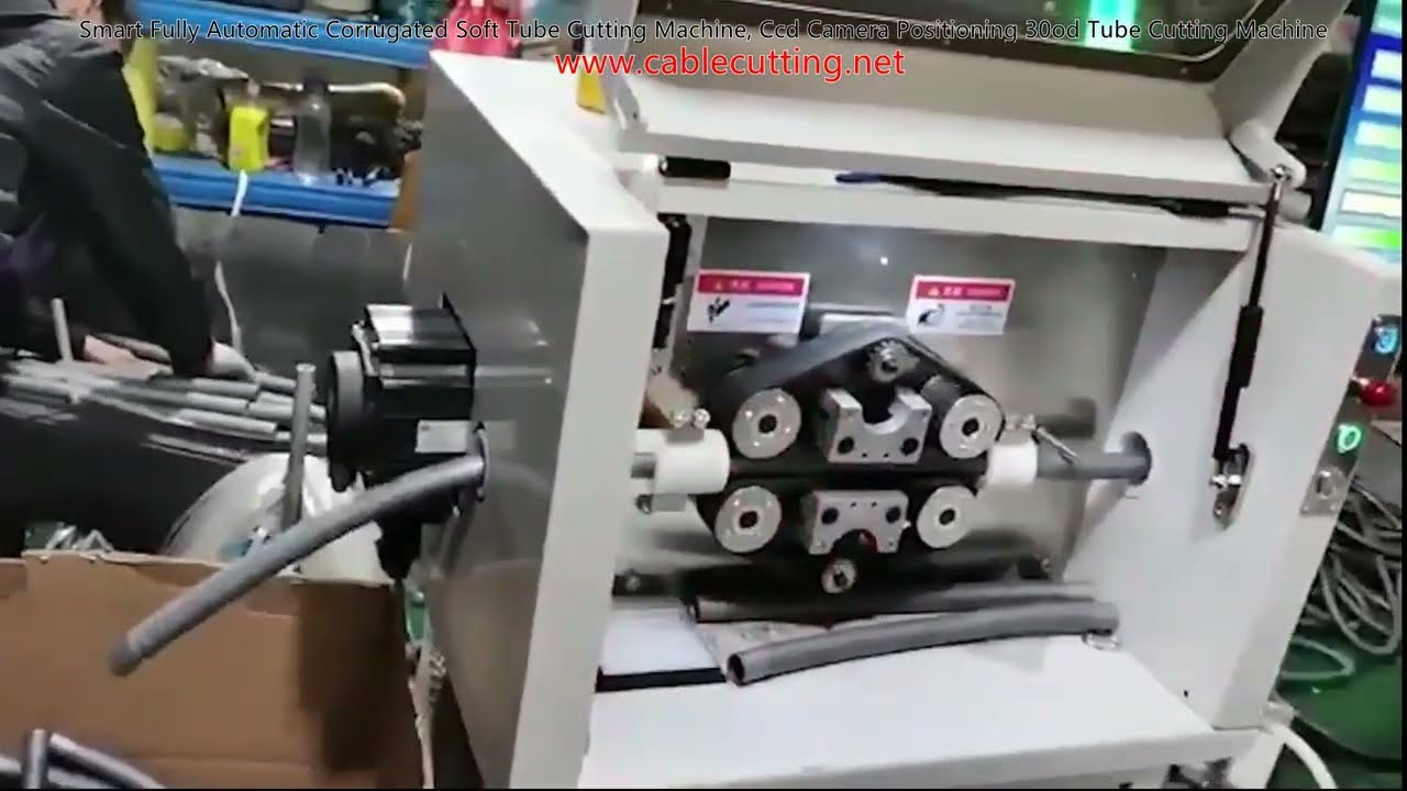 스마트 완전 자동 주름형 연질관 절단기, CCD 카메라 포지셔닝 30mm 외경 절단