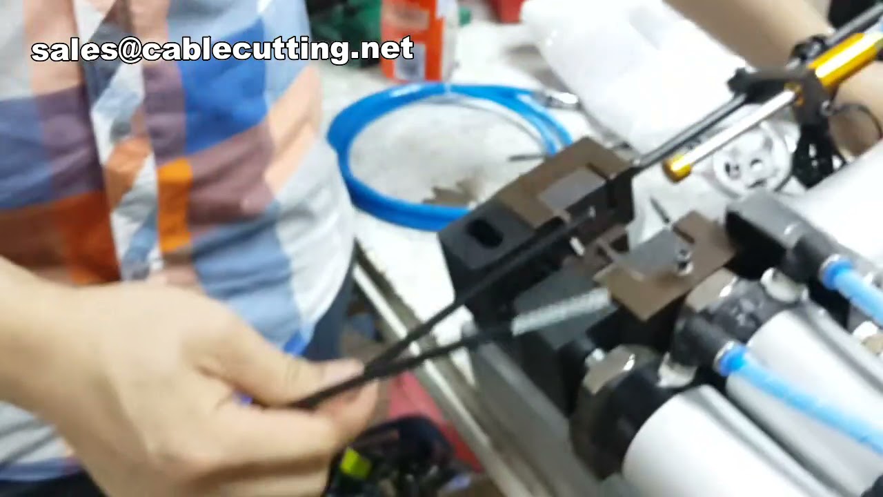 공압식 전선 피복 벗기기 기계 | 산업용 자동 와이어 스트리핑 장비