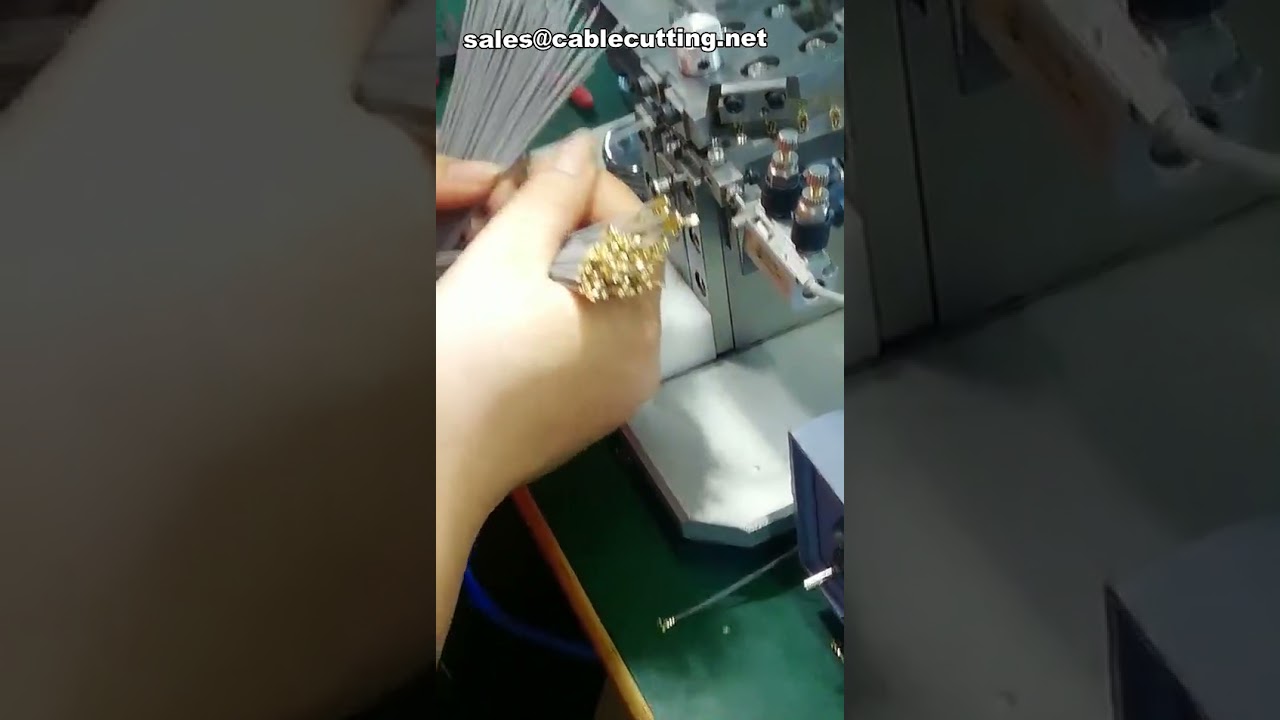 고정밀 터미널 압착기, 동축 케이블 압착기, 케이블 압착 자동화 장비