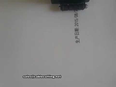 휴대용 잉크젯 코드 날짜 프린터: 골판지 상자, 케이블 와이어 코딩 및 마킹